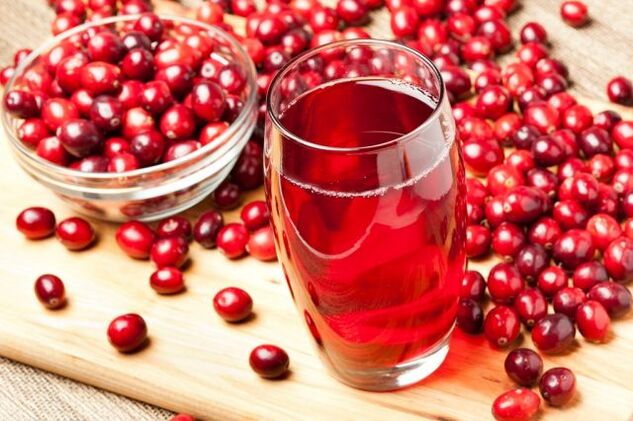 Cranberry juice is useful for prostatitis - a delicious source of vitamins